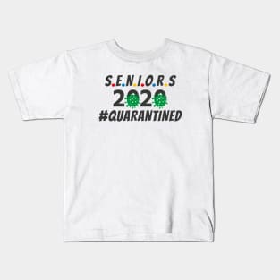 Seniors Class of 2020 Quarantined Germs Virus Design Kids T-Shirt